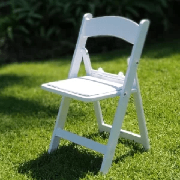 Kids White Resin Chair