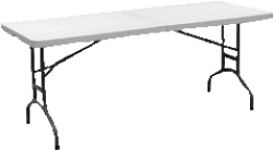 6 Foot folding table